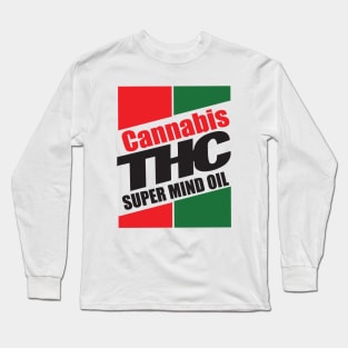 Cannabis THC Super Mind Oil Long Sleeve T-Shirt